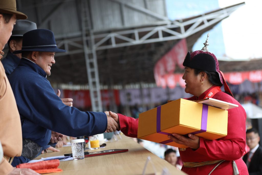 NAADAM FESTIVITY CONCLUDES President of Mongolia