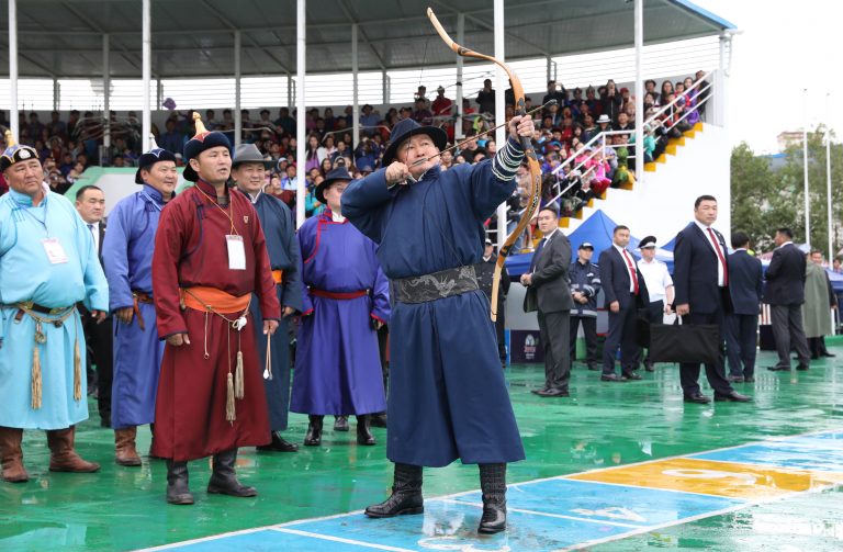 NAADAM FESTIVITY CONCLUDES President of Mongolia