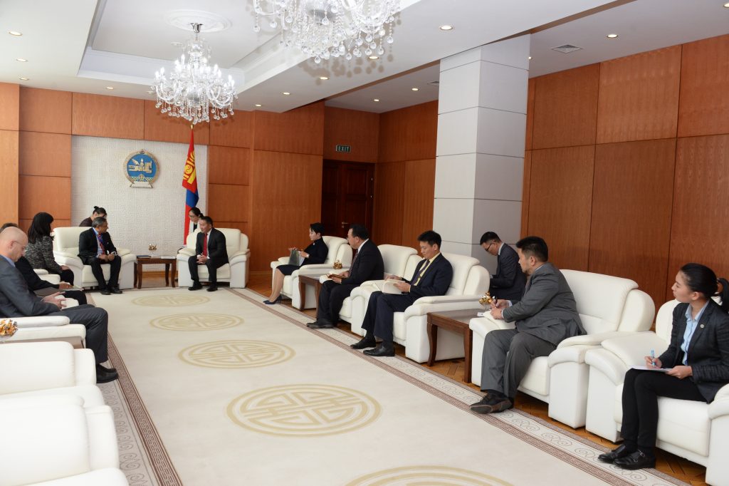 MEETING WITH TAPAN MISHRA, UN RESIDENT COORDINATOR - President of Mongolia